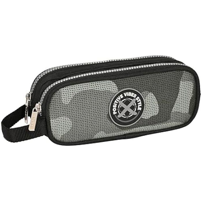 Safta - Trousse Double pour Enfant, idéale pour Les Enfants d'âge Scolaire, Confortable et Polyvalente, qualité et résistance, 21 x