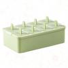 DIY Popsicle Mold Square Ice Cream Making Box Creative Dual Layer Design Tool Green Ice Grid Mold