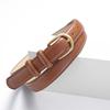 Classic Women'S Belt, High-End Decorative Gold Buckle, Simple Jeans Belt, Women'S Trend