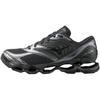 Wave Prophecy LS Casual Black X Black X Metallic Size 2E Sneakers, Fashion, Commuting, School, Lifestyle, Stylish, Gray, 27.5 Cm,