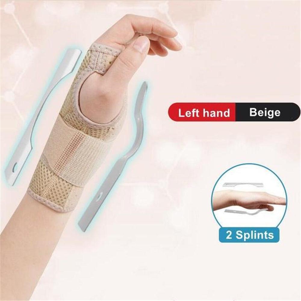 Splints Wrist Support Wraps Carpal Tunnel Hand Wrist Brace Protector Compression Adjustable Wristband Strap for Fitness Gym Pain