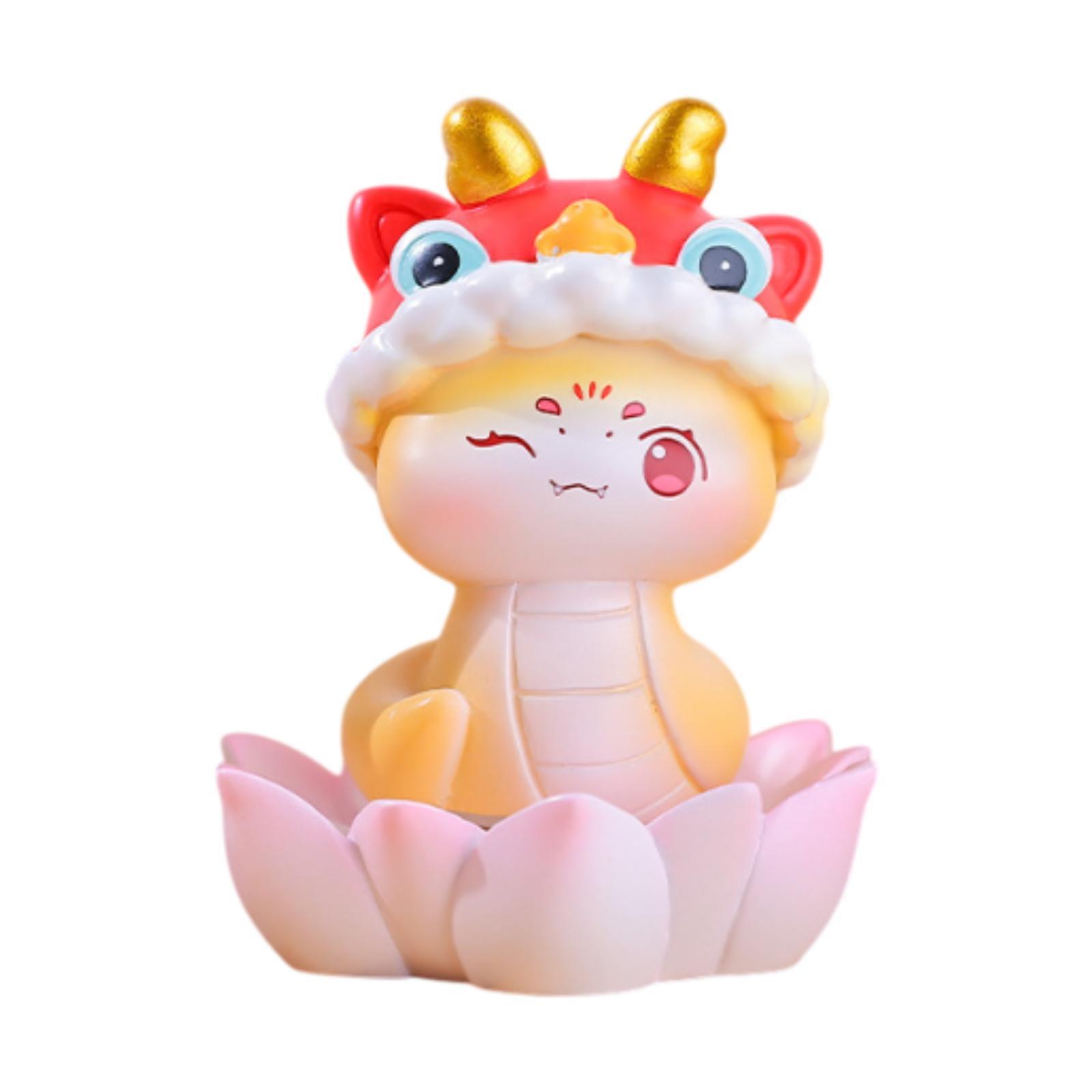 Chinese New Year Snake Figurine Year of The Snake Sculpture Chinese Style, New Year Decor for Home Cabinet Bedroom