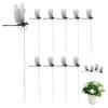 Flexible Dragonfly Sculpture Pvc Dragonfly Yard Art 3d Dragonfly Garden Stakes for Indoor Outdoor Plant Decor for Window