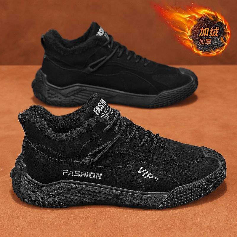 

Work men s shoes Winter construction site work dirt-resistant work labor insurance wear-resistant non-slip tooling sports velvet warm cotton shoes 44