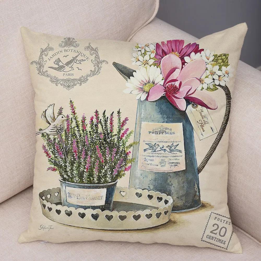 Alte Blumenpflanze Frucht Bonsai Druckmuster Dekorative Schlafzimmer Bettwäsche Wohnzimmer Arbeitszimmer Büro Sofasitz Kissenbezug