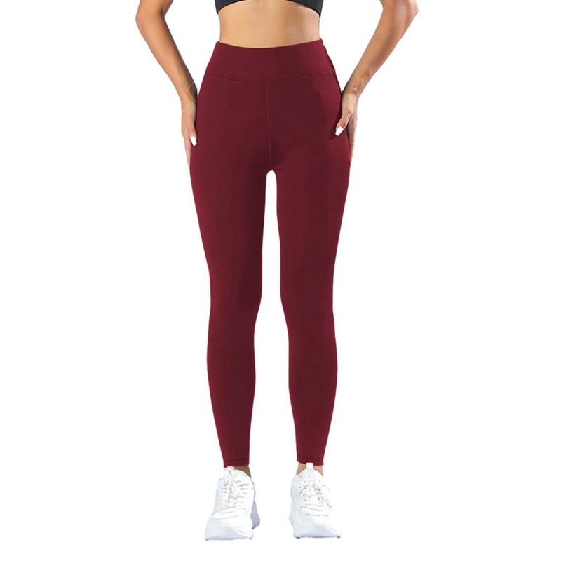 Women's Autumn Winter Fleece Warm Leggings High Waist Casual Sports Sliming Yoga Pants