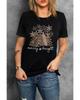 Azura Exchange Leopard Christmas Tree Graphic Print T-Shirt