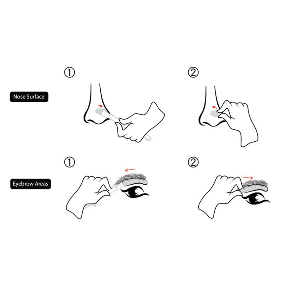 Blue ZOO No Wax Paper Quick Soild Wax Beans Face Nose Portable Hair Remove Suit