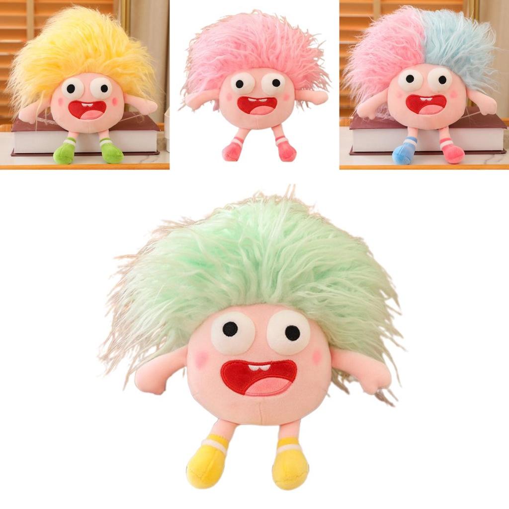 Funny Plush Toy With Big Eyes And Fluffy Hair Perfect For Diy Ugly Dolls In Stock