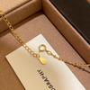 Japanese Exquisite S925 Sterling Silver Star Choker Necklace, 18K Gold-Plated, Super Shiny Faceted Bead Chain
