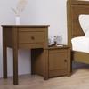 Day and Night - Day and Night Solid Pine Wood Bedside Table Honey Brown 79.5x38x65.5 Cm