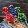 3D Printed Velociraptor Dinosaur Figurine - Realistic Hinged Joint, Creative Desk Decor for Home & Office