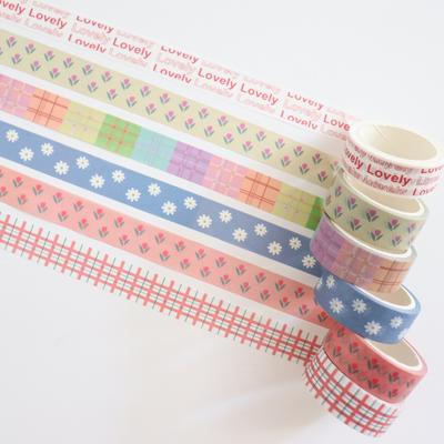 Tulip Plaid Stickers and Paper Tape Hand Account Decorative Stickers Original Tape
