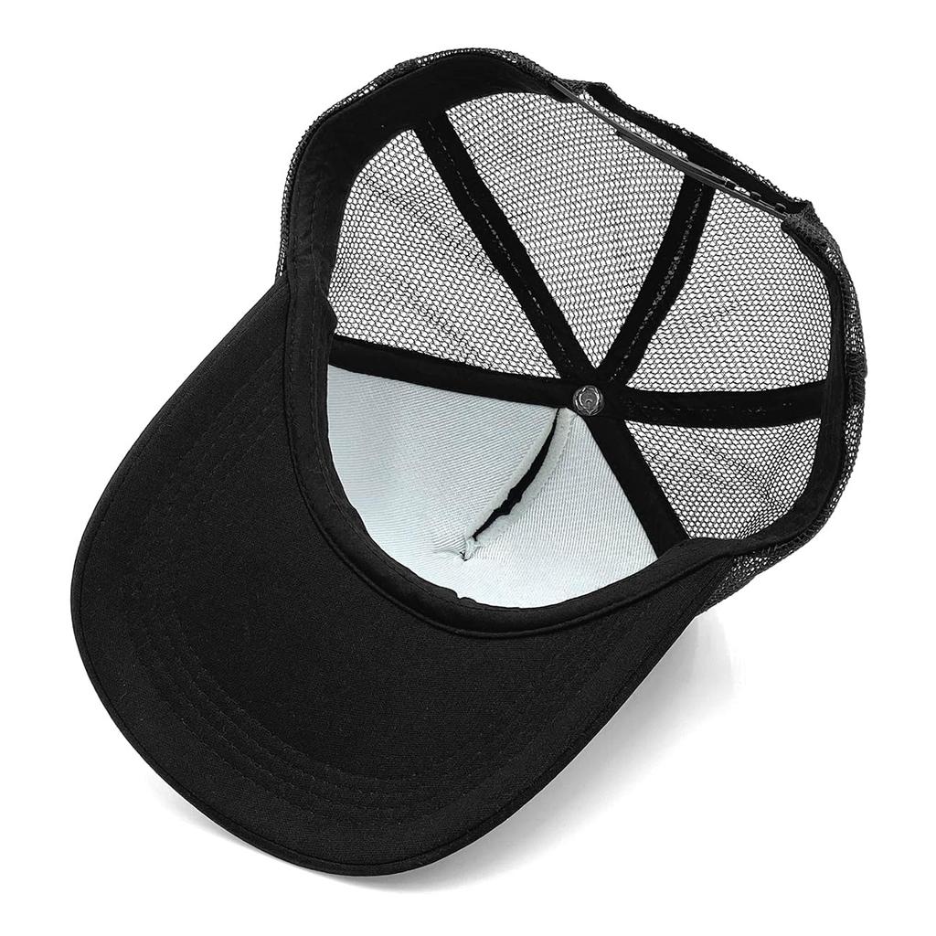 Dickies Mesh Large Oversized Unisex Numeral Black Cap, Size, 57-59cm, Hat, Logo, Men's, Women's, (JP, Size, 57.0 cm, 59.0 cm, (Circle Logo))