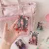 Portafototessere Carino Colore Gradiente Stella Porta Carte Ragazza in PVC Espositore Foto Idol Custodia Protettiva Portachiavi Ciondolo Borsa Regalo