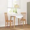 VidaXL Dining Chairs Cushions 2 Pcs Solid Rubber Wood, Dining Chair, Chair, Living Room Chair, Dining Chairs, 4102502