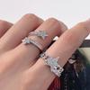 Meteor Ring Female Niche Design Light Luxury High Sense Cold Wind Inlaid Zircon Small Fragrant Wind Star Opening