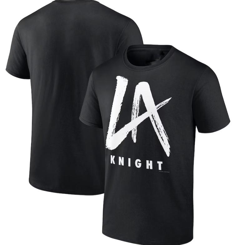 Черная футболка унисекс с логотипом LA Knight от Fanatics Branded S
