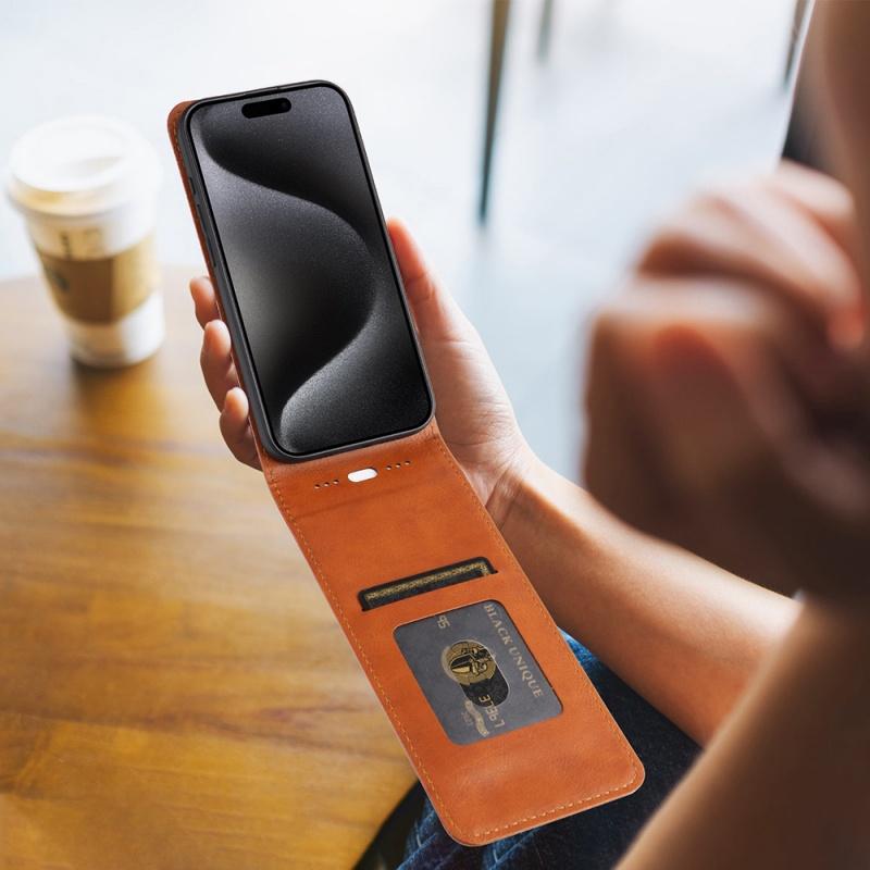 Gilt für Apple iPhone 15 plus Luxus-Brieftasche oben und unten iPhone15 Promax Plug-in-Handy-Flip-Cover-Schutzhülle