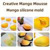 1pc Silicone Mango-Shaped Cake Mold with 6-Section Hollow Center & Smooth Edges - Reusable Baking Mold for DIY Mousse, Chocolate, Chiffon, Cheese