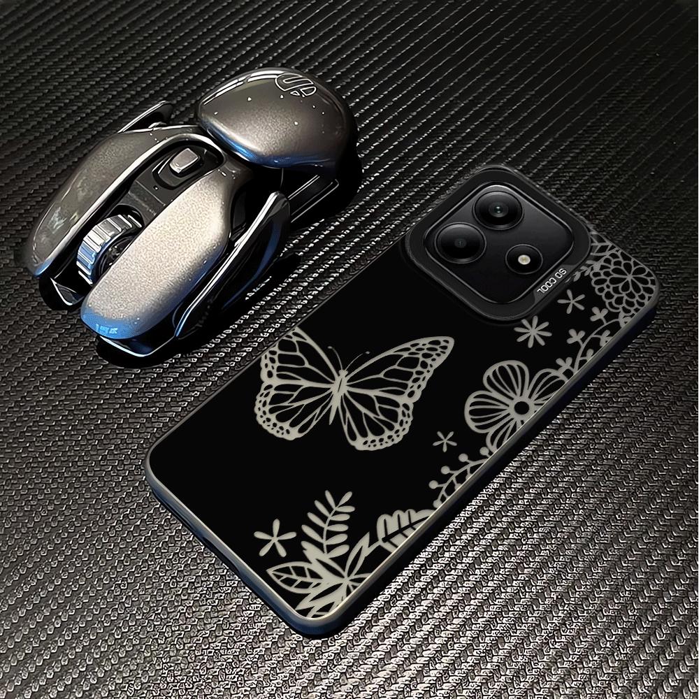 Creative Butterfly Flowers Case for Xiaomi Redmi Note 14 14C 11 Pro A2 A1 12 12C 10 13C Note 13 12 Pro Plus Phone Cover