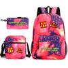 Geometry sprint game backpack geometry dash heat transfer backpack elementary school bag leisure bag