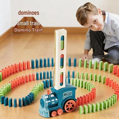 Distributeur Domino Petit Train Automatique avec Son & Lumière - Jouet Éducatif pour Enfants