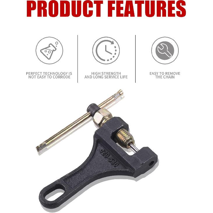 Chain Breaker #420-530 Chain Tool Fit For Dirt Pit Bike ATV Quad Go Kart Scooter Motorcycle Bicycle Chain Break # 420 428 520 525 528 530