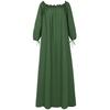 Women Casual Solid Color Plus Size Off Shoulder Dress Comfortable Breathable High Recognition Elegant Slimming Flattering Fit