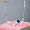 Tancise women 925 Sterling Silver Zircon Necklace Pendant Gift
