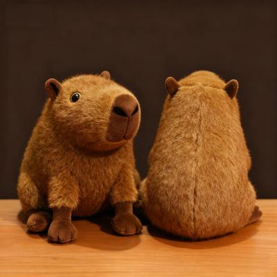 Realistic Capybara Plush Stuffed Animal Toy for Boys Girls Kid Companion Doll Desk Decoration Cute Soft Kawaii Gift Present Idea
