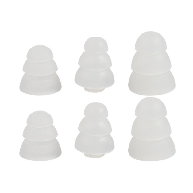 Triple Flange Ear Tips Earbuds Silicone Pads For In Ear Headphones In-Ear 4.0mm