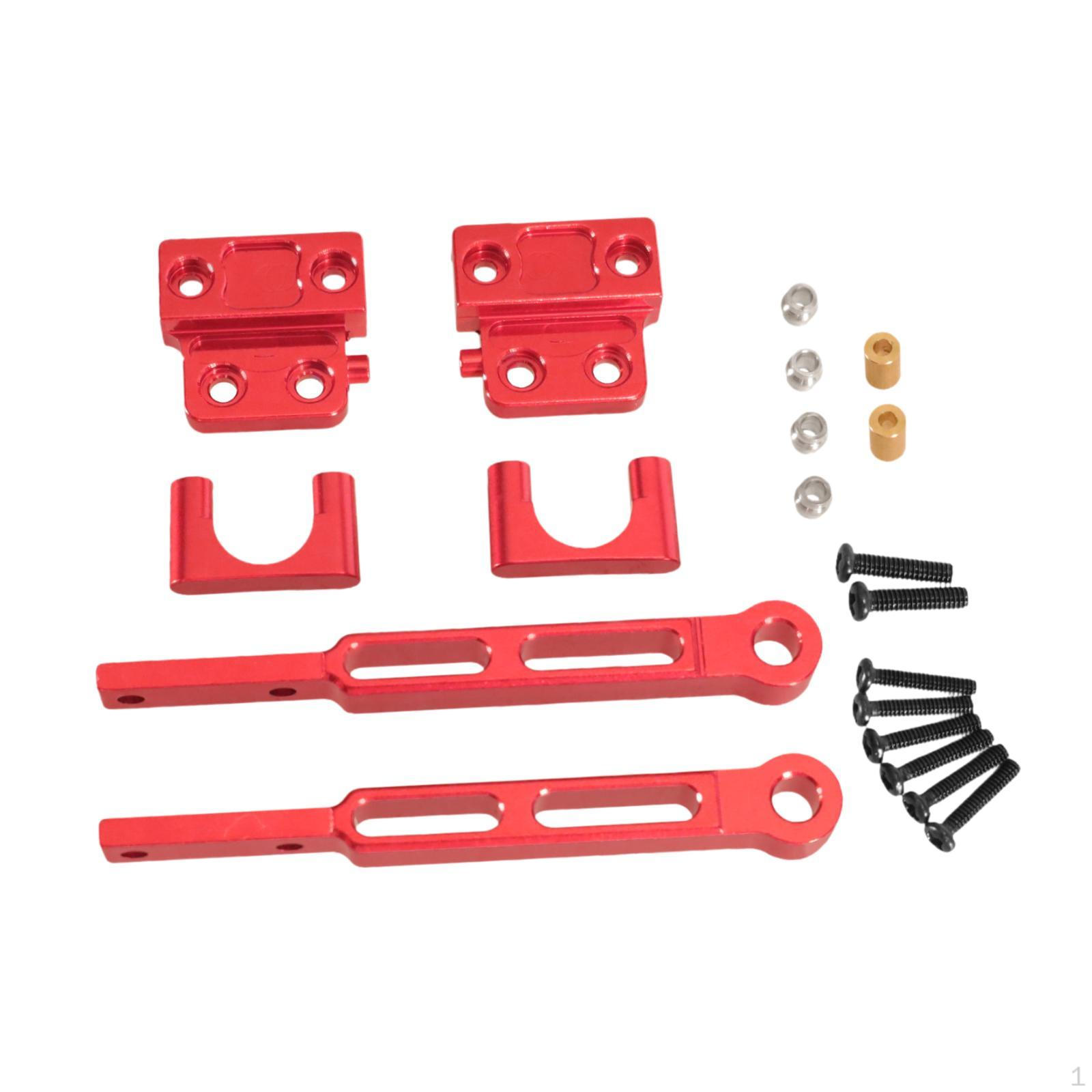 

1/12 Frame Chassis Upgrade Kit Aluminum Alloy RC Rear Axle Metal Parts Vehicle червоний