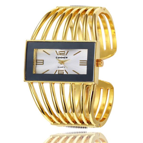 W27 Women's Upscale Fashion Quartz Watch Girls' Hollow out Bracelet Creative Metal Lady Versatile Trend Wristwatches