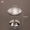 Stainless Steel Dessert Cup Ice Cream Cups Salad Goblet Retro High Base Bowl For Fruit Yogurt Snack Dish Bar Dinnerware