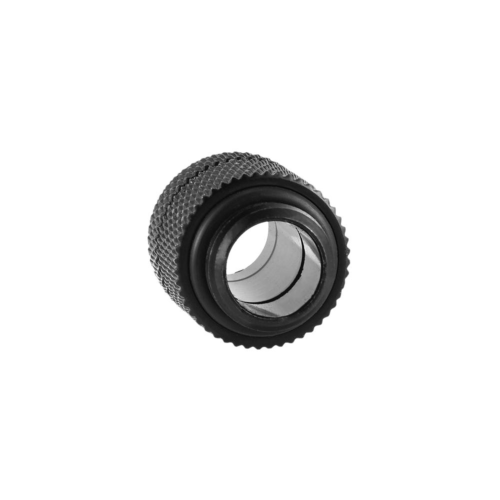 Brass G1Celsius4 Thread 360 Degree Tube Adapter for Computer Water Cooling System Black