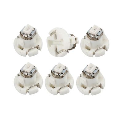 T3 LED Bulb Lamp for Car, Car LED Light, Red Light Lamp, 3020 SMD 1-LED, Pack of 6