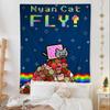 Cartoon N-Nyan Cats Cute Colorful Tapestry Wall Hanging Bohemian Wall Tapestries Mandala Wall Hanging Sheets