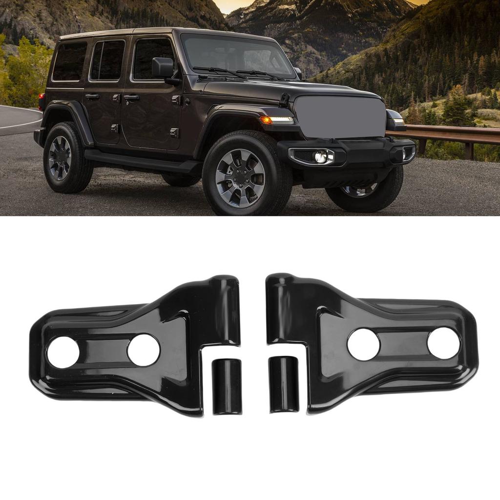 Door Hinge Cover Trim Stylish Auto Side Door Hinge  Ive Decorative Cover Trim Replacement for   JL JLU Unlimited Sport