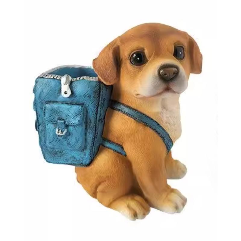 

Милая подставка для карандашей в виде щенка, украшения для стола, украшения для дома, изделия из смолы, подарки для детей, настольное хранение