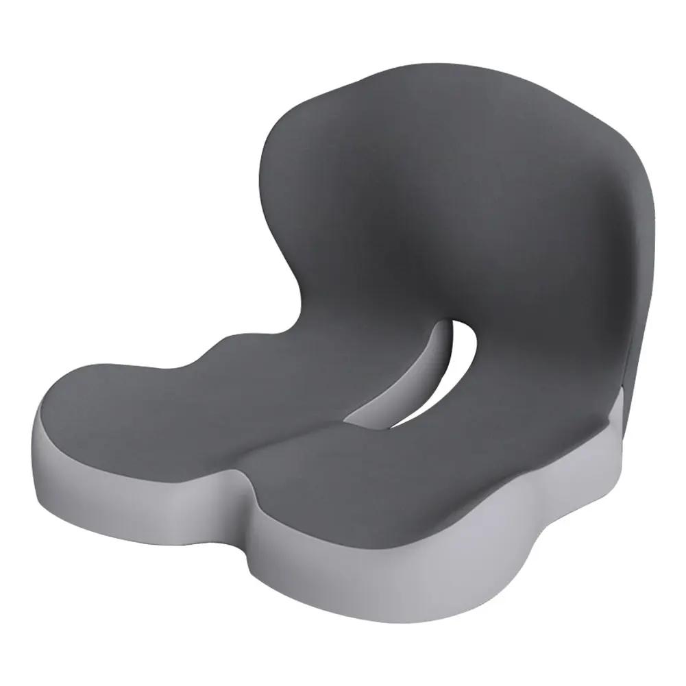 Memory Foam Coccyx Cushion L-Shaped Integrated Car Seat Cushion with Back Support Sitting Pillow for Office Workers Car Drivers