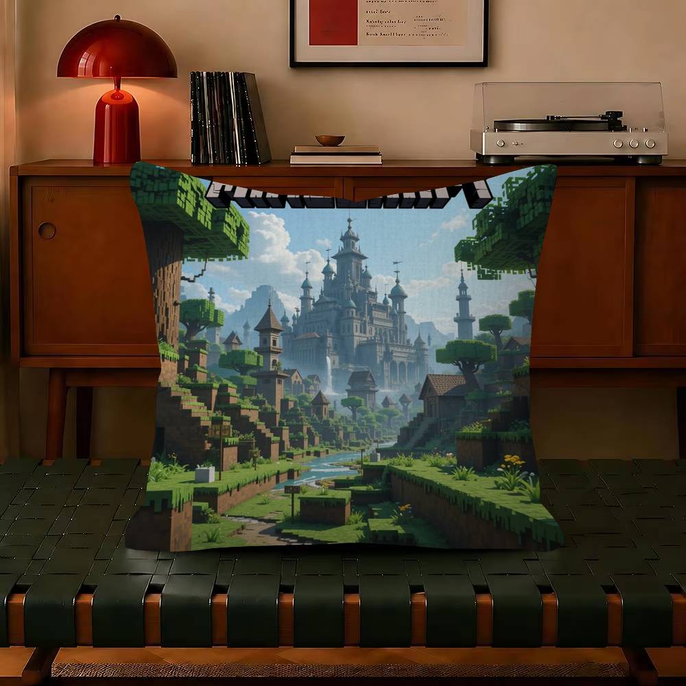 Game  pillow Cushion Cover Pillowcase Upholstery Sofa Throw Pillow Home Decor Mineccrafts Pillowcas