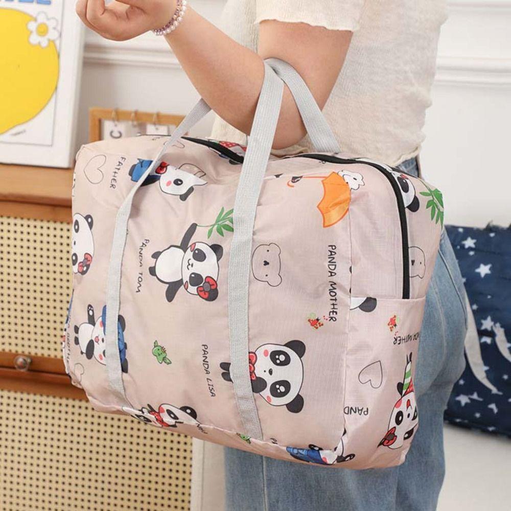 

Star Fitness Yoga Gym Tote Bags Panda Foldable Airplane Travel Bag Business Trips A