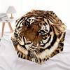Wild Tiger Print Umbrella, Portable 3 Fold Compact Umbrella for Men & Women,S110