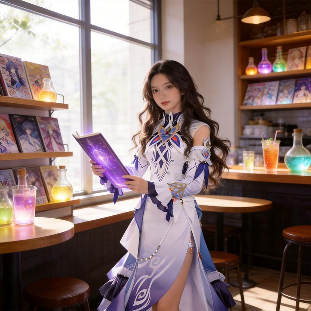 Genshin Impact Cosplay Dress Set With Accessories For Game Fans