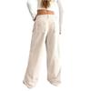 Dámské kalhoty s vysokým pasem a rovnými nohavicemi Kordurové široké kalhoty Vintage volné kalhoty s kapsami