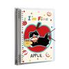 A5 Loose-Leaf Notebook: Hand-Friendly, Detachable, High-Value, Thickened Student Notebook with Cute Apple-Cat Design.