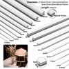 2/5/10/50 Pcs ABS Plastic Round Bar/square Bar for Home, House Sand Table Model Building Stick Making Landscape Building Tools.