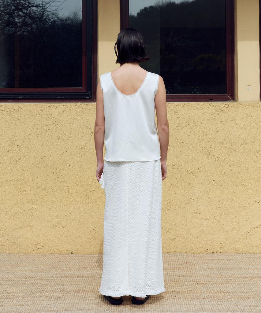 FRITUR Sleeveless Pocket Top Ivory_F262Bl01