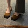 Summer Internet celebrity  retro soft sole explosion Mary Jane shoes height not tired versatile feet square head single shoes thick heel spring